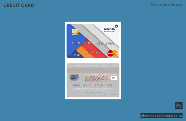 Mustervorschau der Tansania BancABC Mastercard